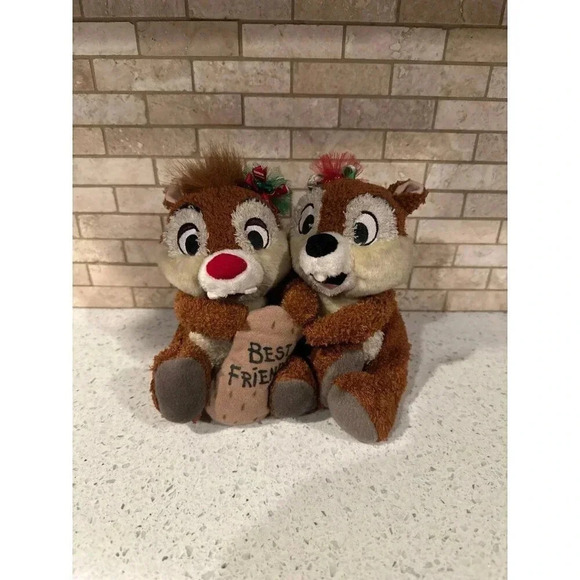 Disneyland Walt Disney World Chip and Dale Plush "Best Friends" Chipmunks 117 - Picture 1 of 2